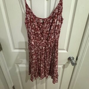 Abercrombie Maroon Floral Short Dress